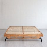 MH London Nelson Mango Rustic Wood Queen-size Platform Bed