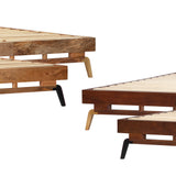 MH London Nelson Mango Rustic Wood Queen-size Platform Bed