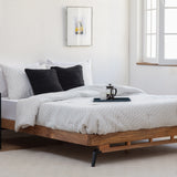 MH London Nelson Mango Rustic Wood Queen-size Platform Bed