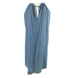 MICHAEL Michael Kors Women's Neck Chain Sleeveless Mini Dress (XXL, Cadet Wash)