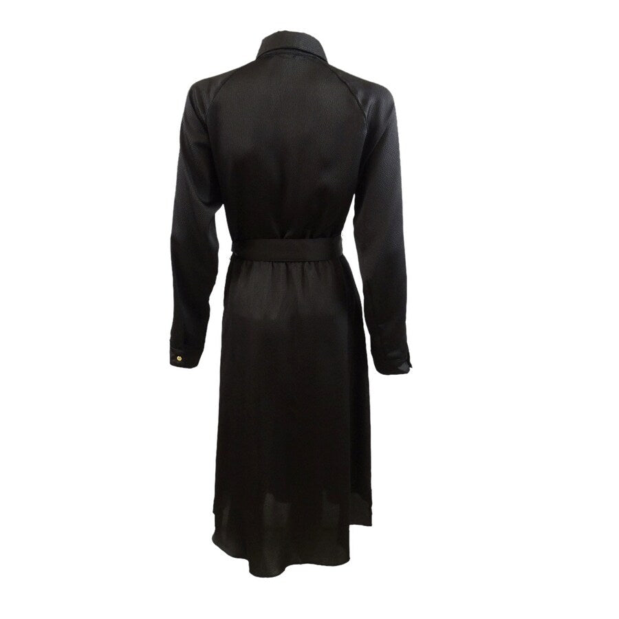 MICHAEL Michael Kors Women's Roll-Sleeve Utility Dress (XS, Black)