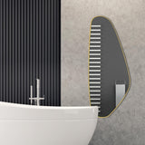 Asymmetrical Irregular Aesthetic Wall Mirror - 50 x 20 Inches