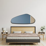 Asymmetrical Irregular Aesthetic Wall Mirror - 50 x 20 Inches