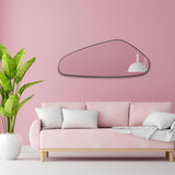 Asymmetrical Irregular Aesthetic Wall Mirror - 50 x 20 Inches