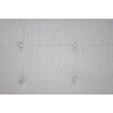 MJL Furniture Ali Button Tufted Silver Grey Upholstered Headboard