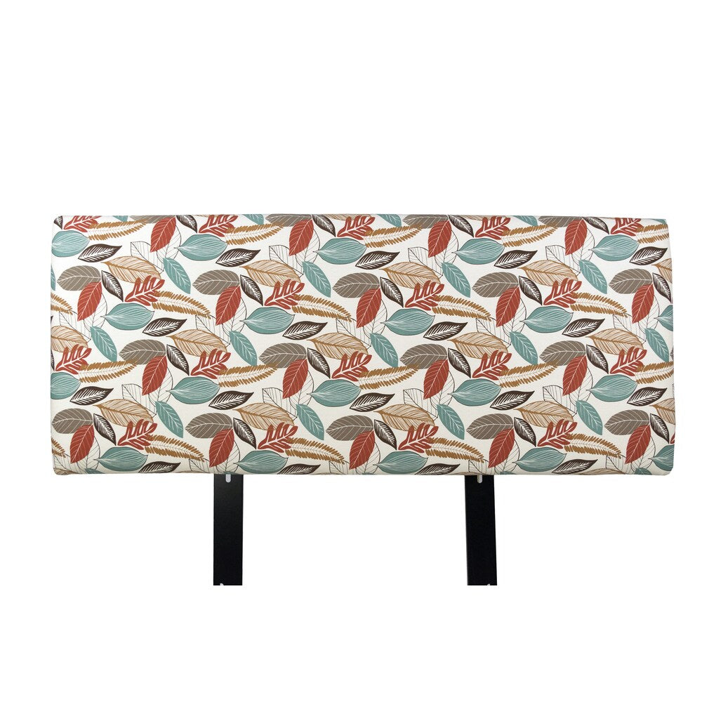 MJL Furniture Alice Flora Foliage Coral Upholstered Headboard