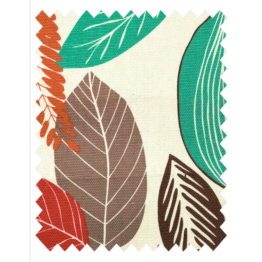 MJL Furniture Alice Flora Foliage Coral Upholstered Headboard