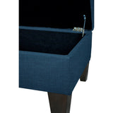 MJL Furniture Wood Polyester-upholstered Storage Ottoman
