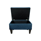 MJL Furniture Wood Polyester-upholstered Storage Ottoman