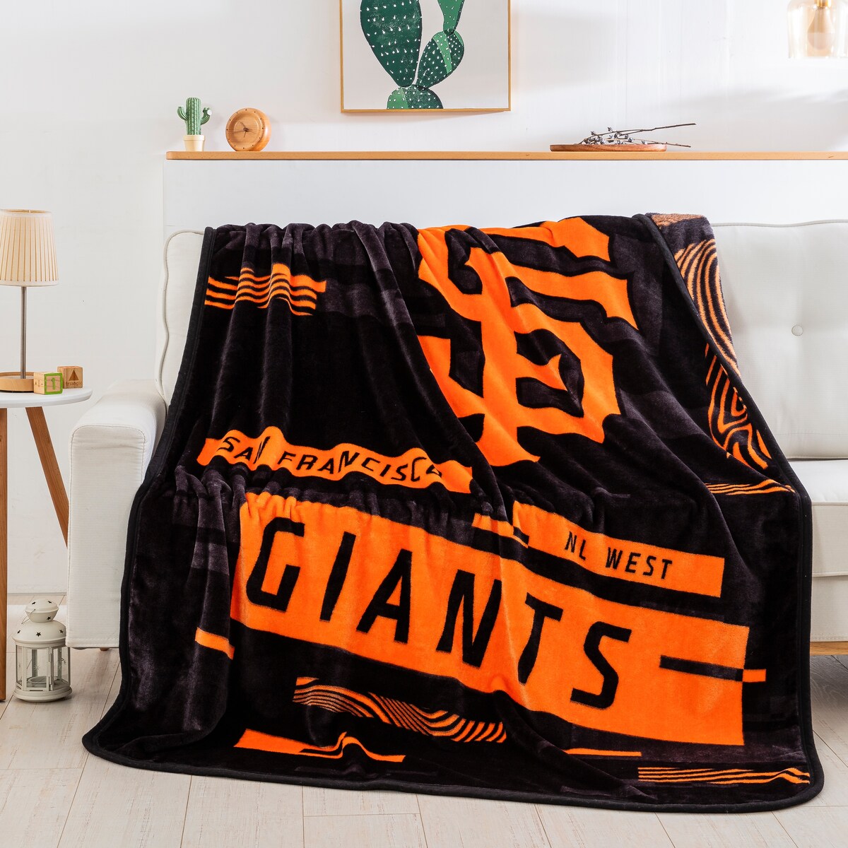 MLB San Francisco Giants Digitize Raschel Throw Blanket
