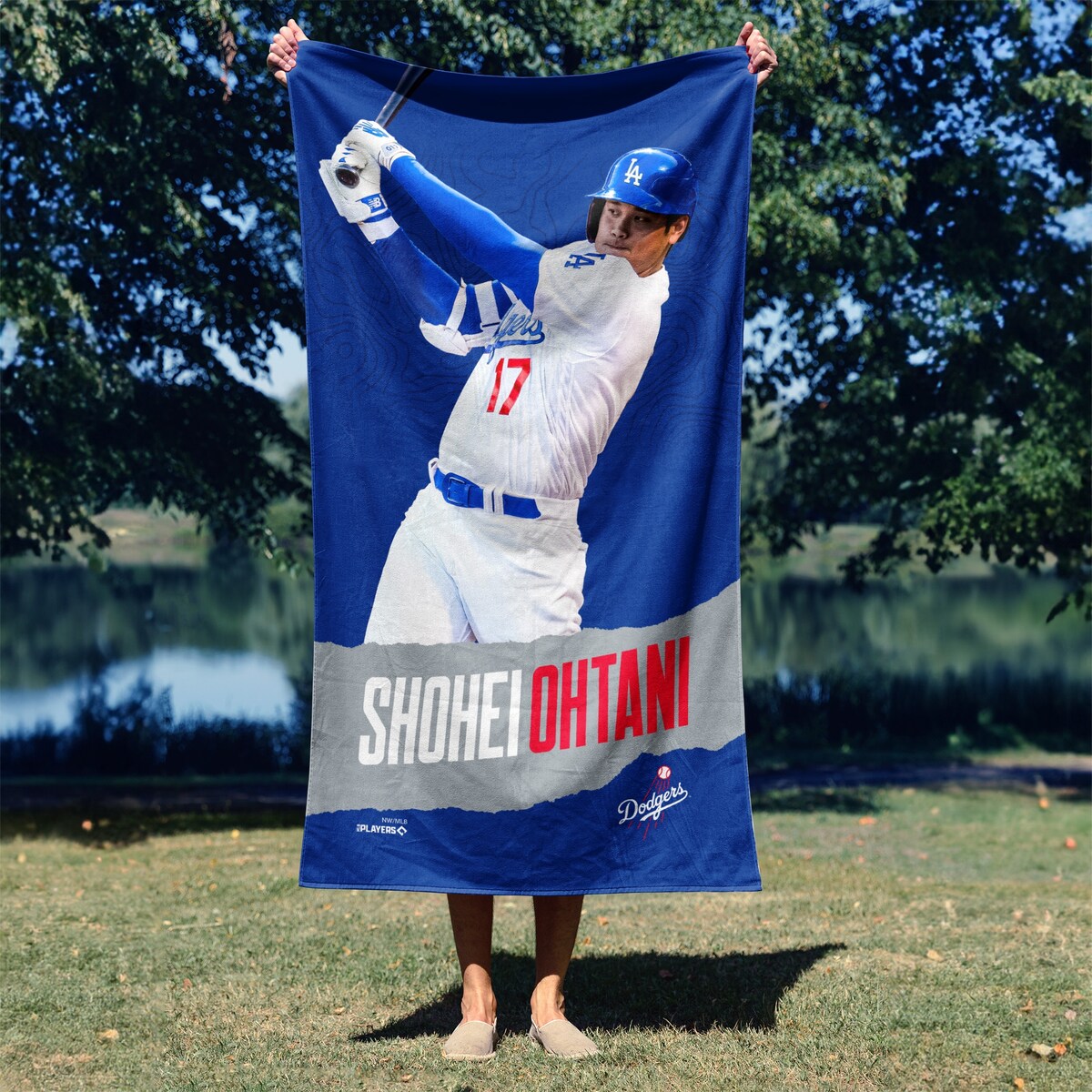 MLB Player Los Angeles Dodgers Shohei Ohtani Printed Beach Towel - 30"x60"