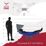 Compact Portable Folding Hammock with Stand Includes Carrying Wrap and Sun Shade