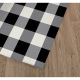 MONO BLACK & WHITE R Kitchen Mat By Kavka Designs