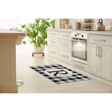 MONO BLACK & WHITE R Kitchen Mat By Kavka Designs