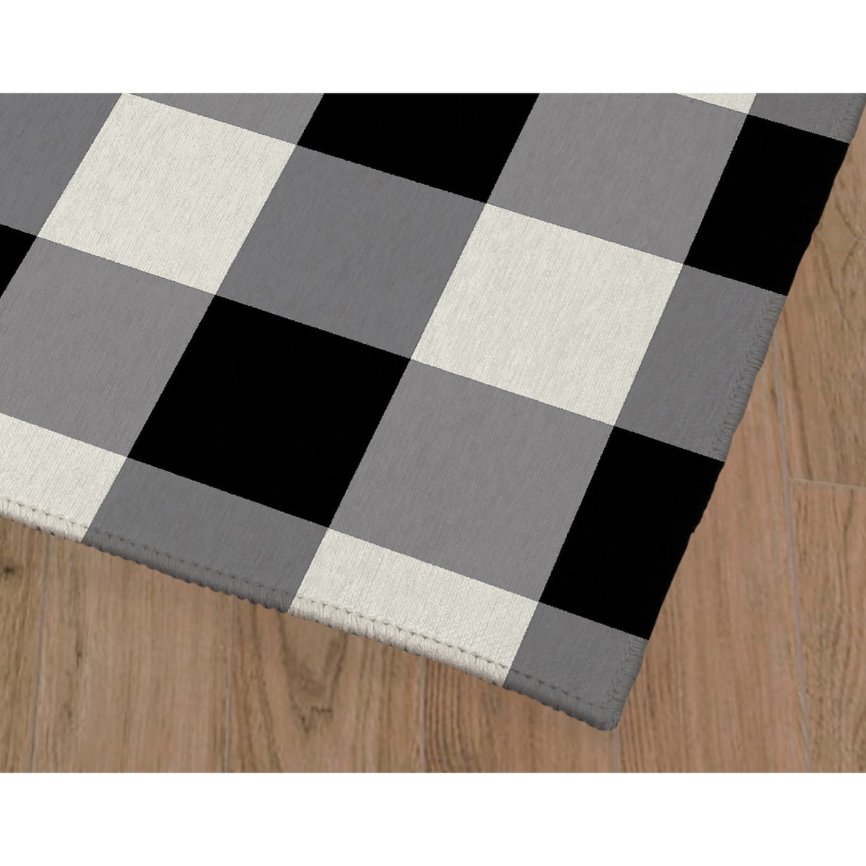 MONO BLACK & WHITE R Kitchen Mat By Kavka Designs