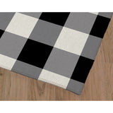 MONO BLACK & WHITE R Kitchen Mat By Kavka Designs