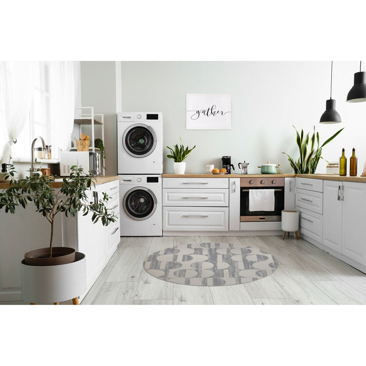 MOONBREAK BLUESTONE Kitchen Mat By Kavka Designs