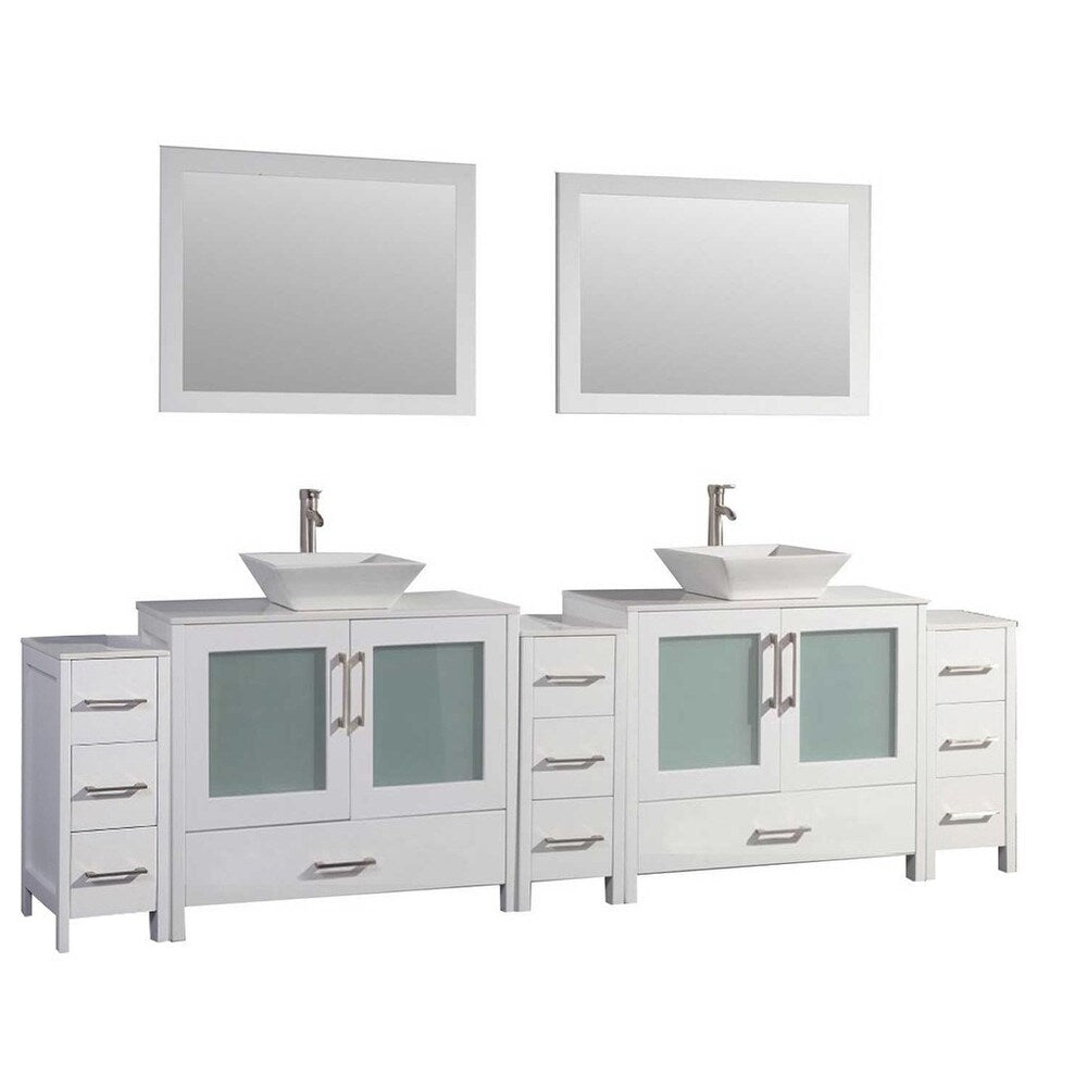 MTD Vanities Jordan 84" Double Sink Bathroom Vanity