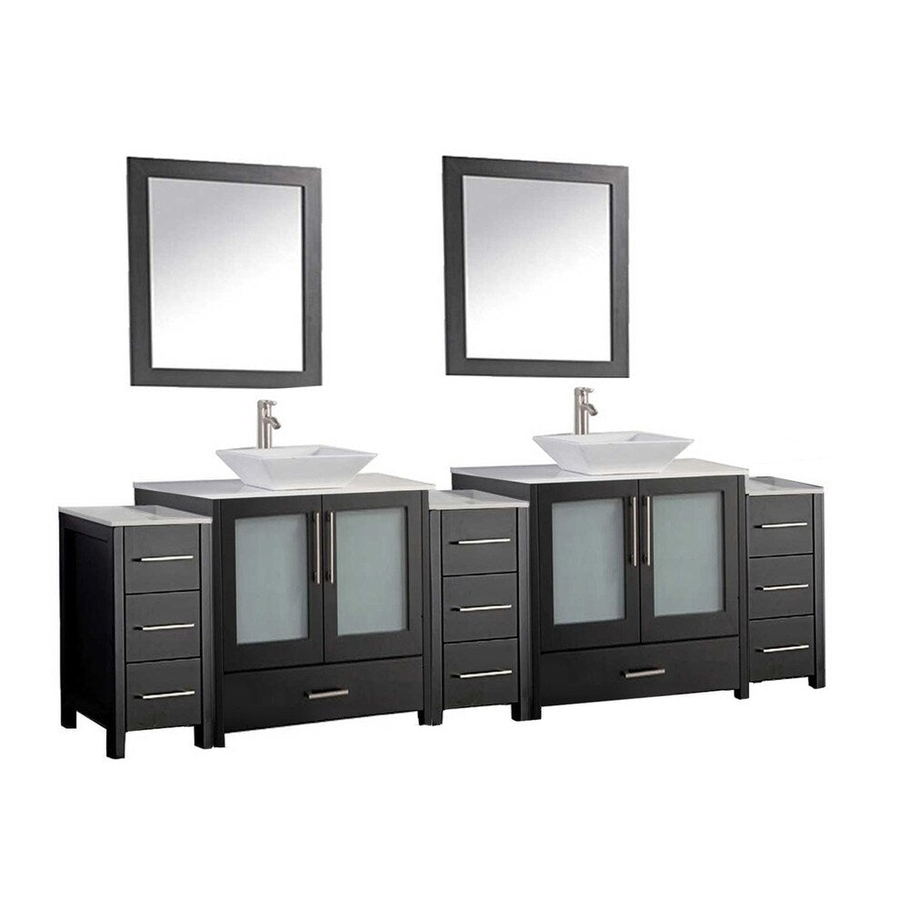 MTD Vanities Jordan 84" Double Sink Bathroom Vanity