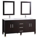 MTD Vanities Monaco 63-inch Double Sink Bathroom Vanity Set