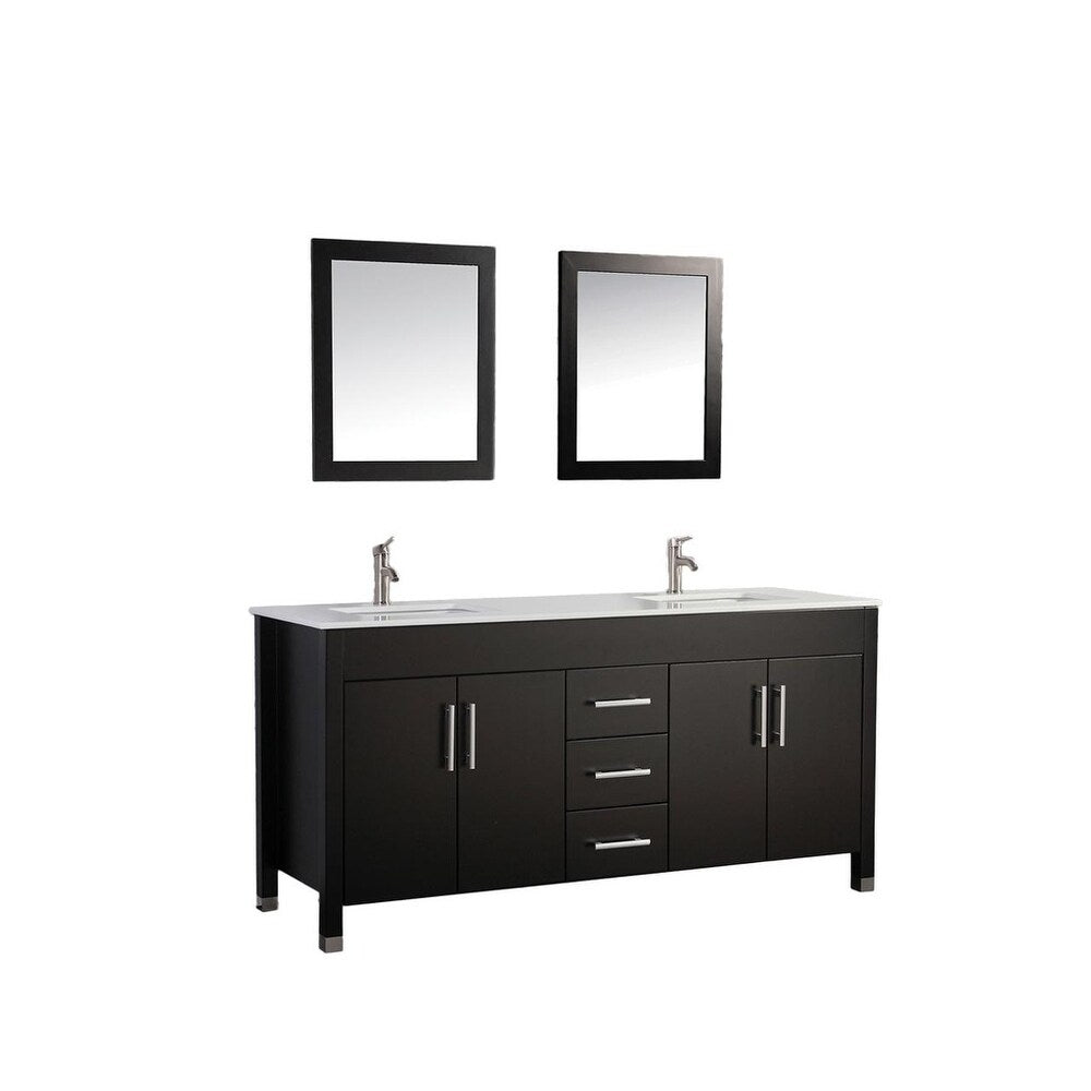 MTD Vanities Monaco 63-inch Double Sink Bathroom Vanity Set