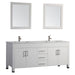 MTD Vanities Monaco 63-inch Double Sink Bathroom Vanity Set