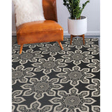 MULTI MANDELA CHARCOAL Area Rug By Kavka Designs