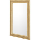 MUSEHOMEINC Rattan Wall Mirror for Room Decor,Modern Boho Decorative Wall-Mounted Mirrors for Living Room,Bedroom,Bathroom