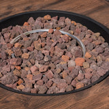 Maaroaro Outdoor 5 Piece Wicker Swivel Club Chair and Fire Pit Set by Christopher Knight Home