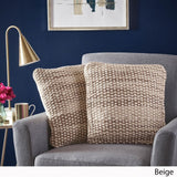 Mabel 17 Inch Cotton Decorative Throw Pillow (Set of 2) by Christopher Knight Home