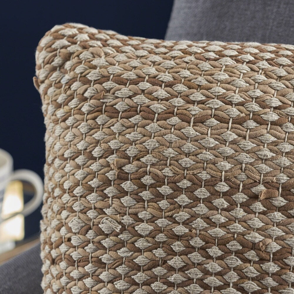 Mabel 17 Inch Cotton Decorative Throw Pillow (Set of 2) by Christopher Knight Home