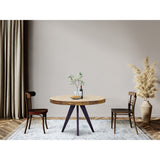 Macari Parisi Rustic Solid Acacia Dining Table