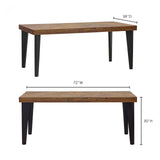 Macari Parisi Rustic Solid Acacia Dining Table