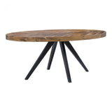 Macari Parisi Rustic Solid Acacia Dining Table