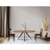 Macari Parisi Rustic Solid Acacia Dining Table