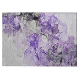 Machine Washable Indoor/ Outdoor Abstract Chantille Rug