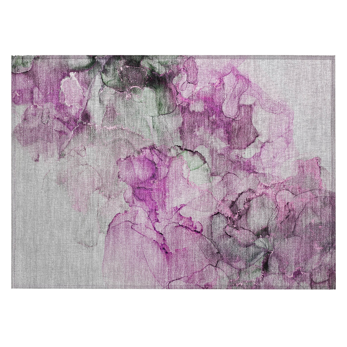Machine Washable Indoor/ Outdoor Abstract Chantille Rug