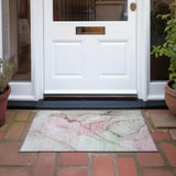 Machine Washable Indoor/ Outdoor Abstract Chantille Rug