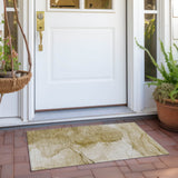 Machine Washable Indoor/ Outdoor Abstract Chantille Rug