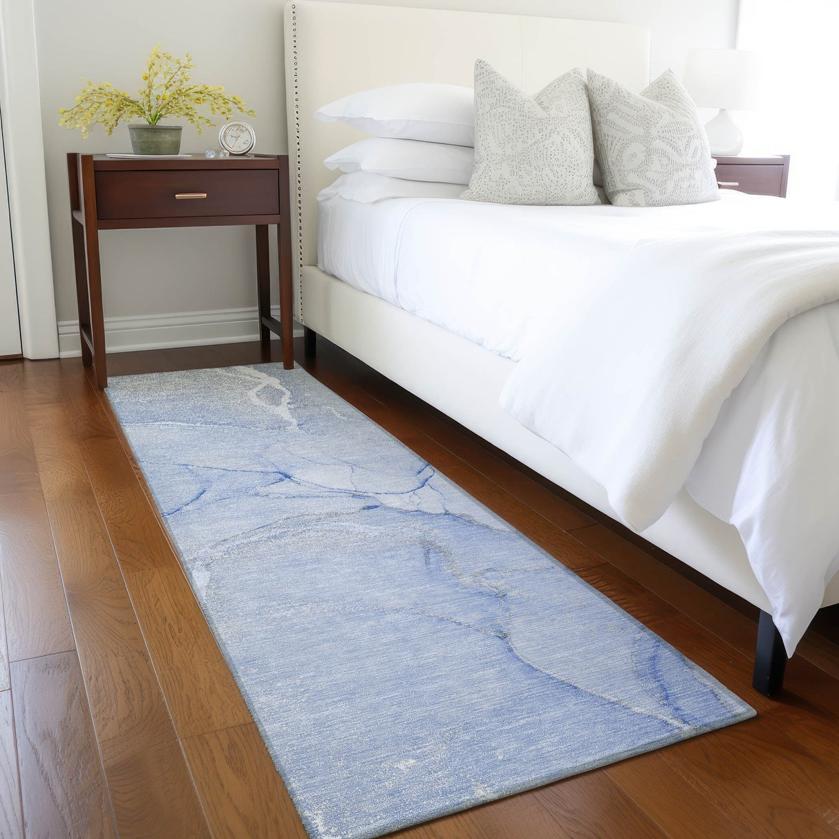 Machine Washable Indoor/ Outdoor Abstract Chantille Rug