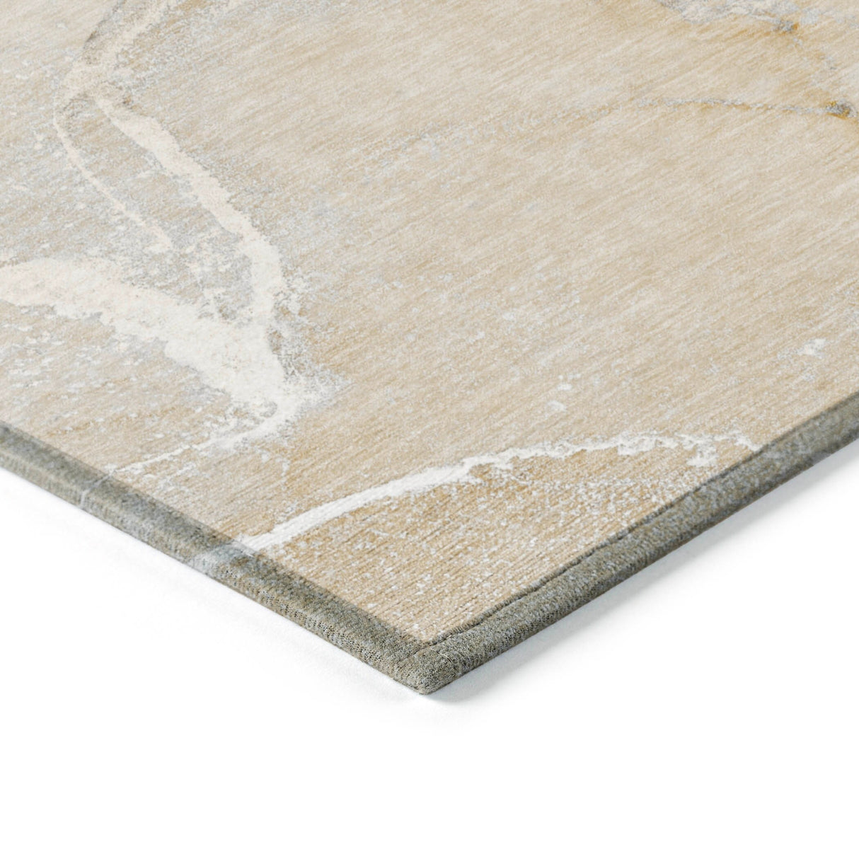 Machine Washable Indoor/ Outdoor Abstract Chantille Rug