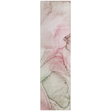 Machine Washable Indoor/ Outdoor Abstract Chantille Rug