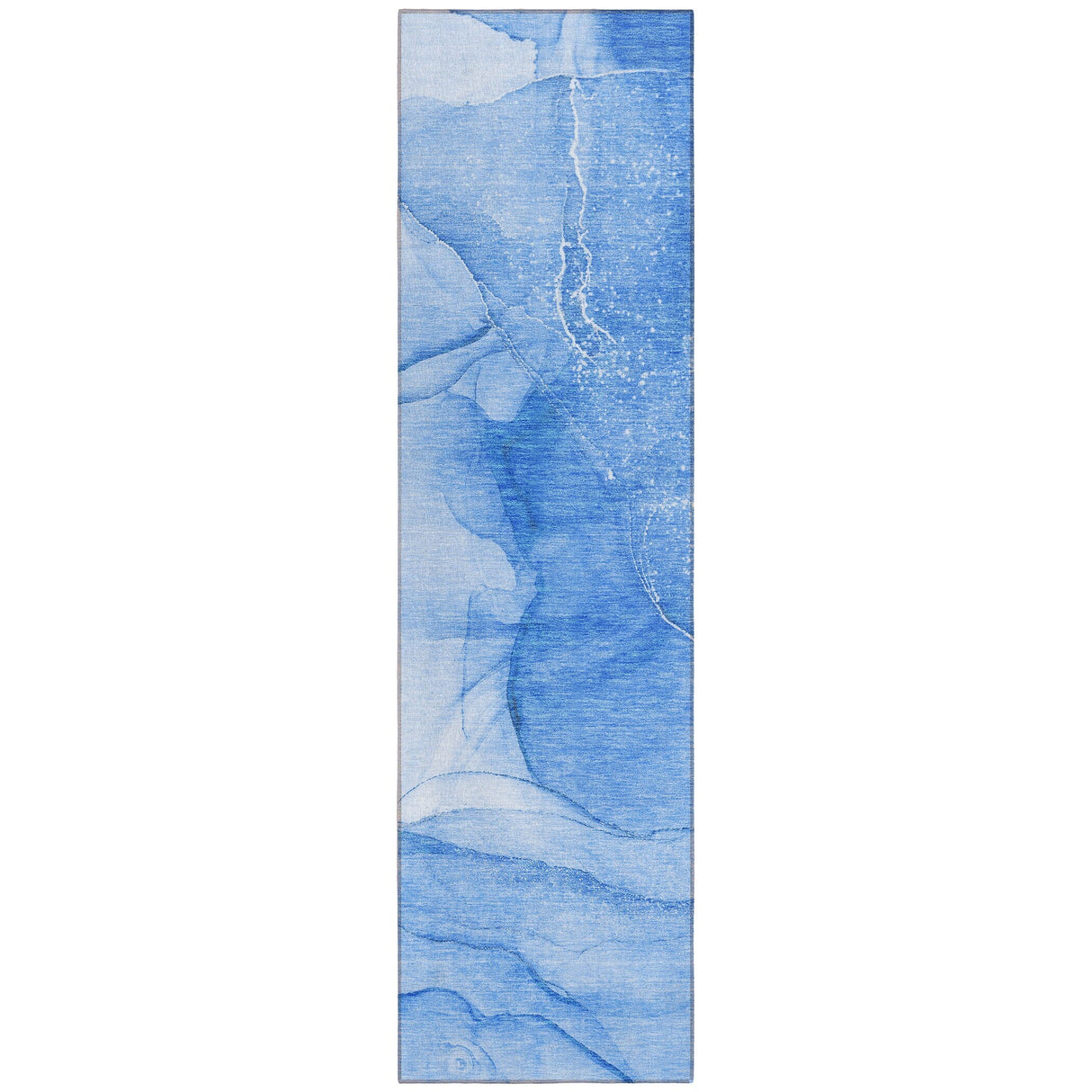 Machine Washable Indoor/ Outdoor Abstract Chantille Rug