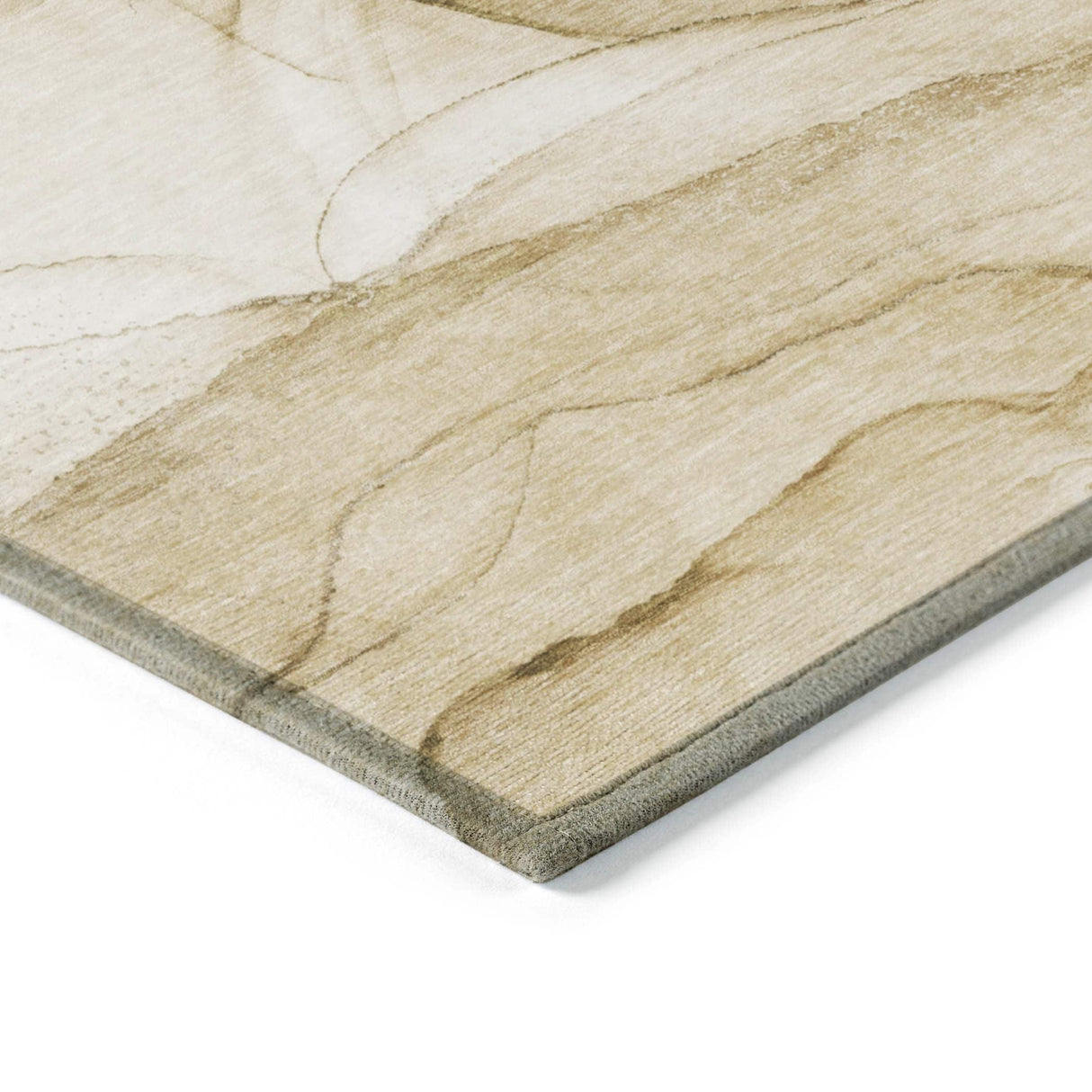 Machine Washable Indoor/ Outdoor Abstract Chantille Rug