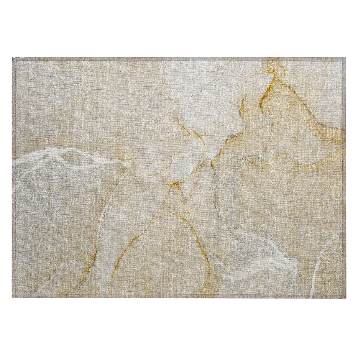 Machine Washable Indoor/ Outdoor Abstract Chantille Rug