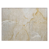 Machine Washable Indoor/ Outdoor Abstract Chantille Rug
