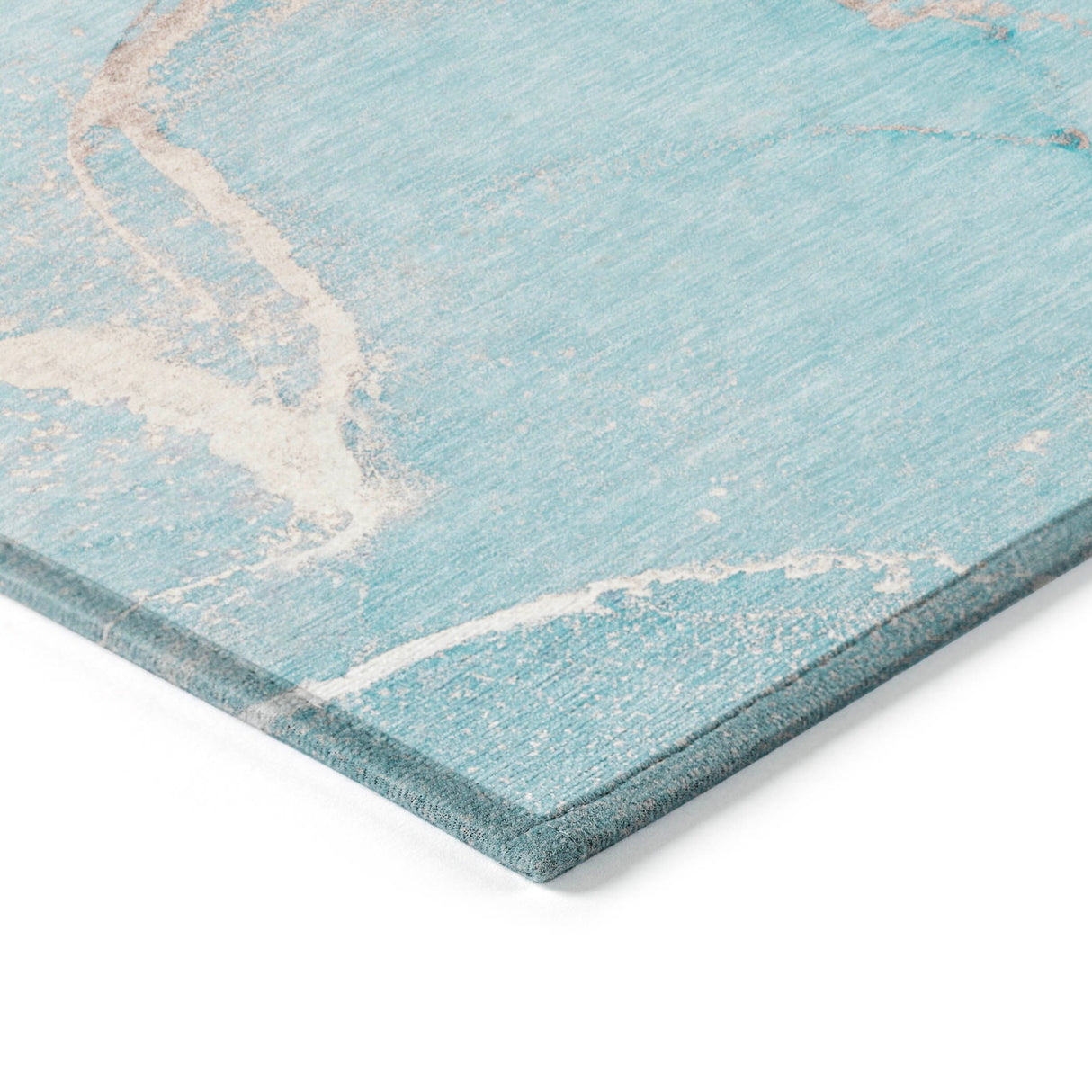 Machine Washable Indoor/ Outdoor Abstract Chantille Rug