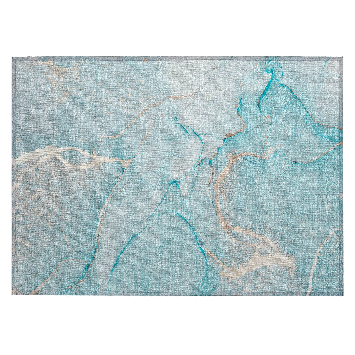 Machine Washable Indoor/ Outdoor Abstract Chantille Rug