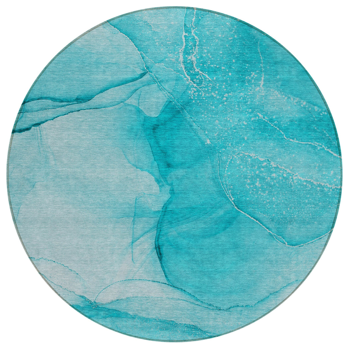 Machine Washable Indoor/ Outdoor Abstract Chantille Rug
