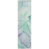 Machine Washable Indoor/ Outdoor Abstract Chantille Rug
